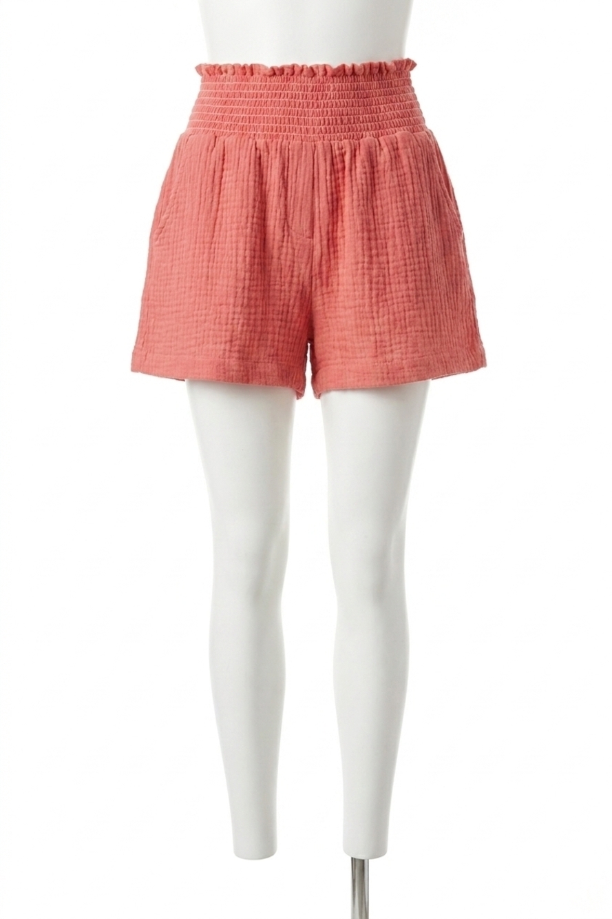 NEW DREW zoe gauze short in mango